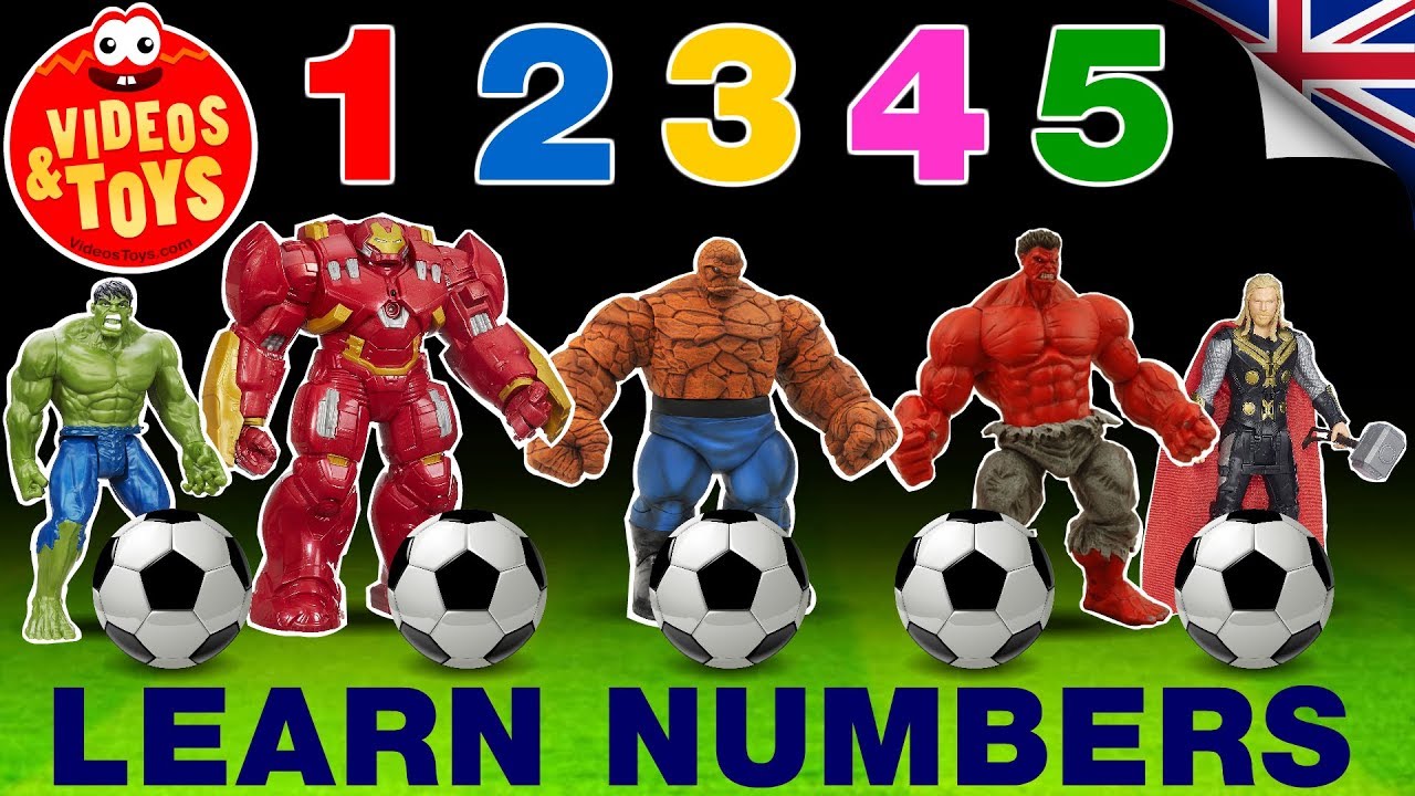 LEARN NUMBERS with HULK, IRONMAN, THOR and the THING